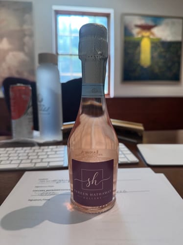 Customer photo review of La Marca Prosecco Rose Mini Bottles