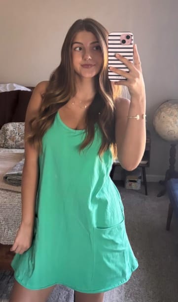 Customer photo review of The Everyday Mini Dress