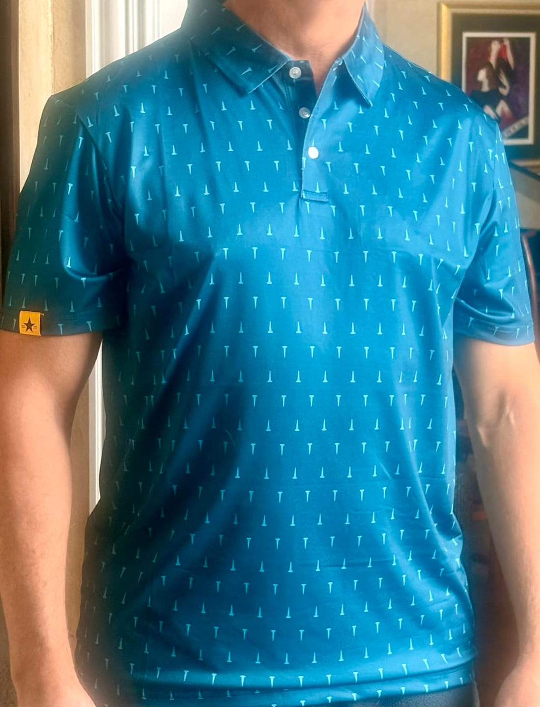 Customer photo review of Tee Print Golf Polo