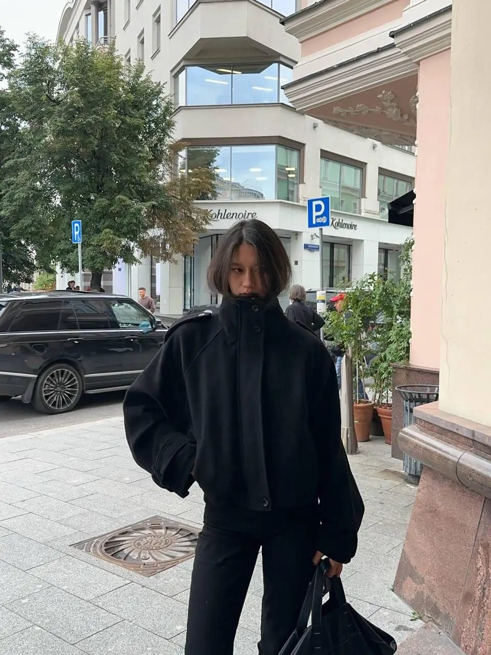 Customer photo review of Fiona Cropped Coat