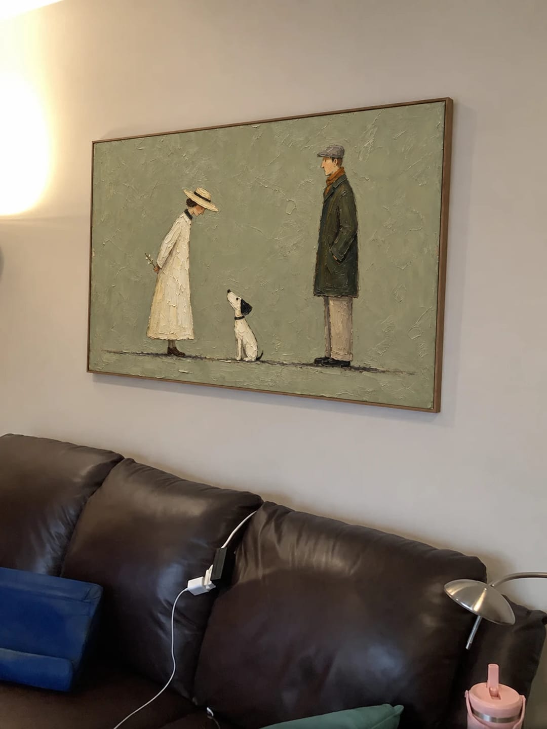 Customer photo review of Modern Folk Art｜Quiet Canine Encounter
