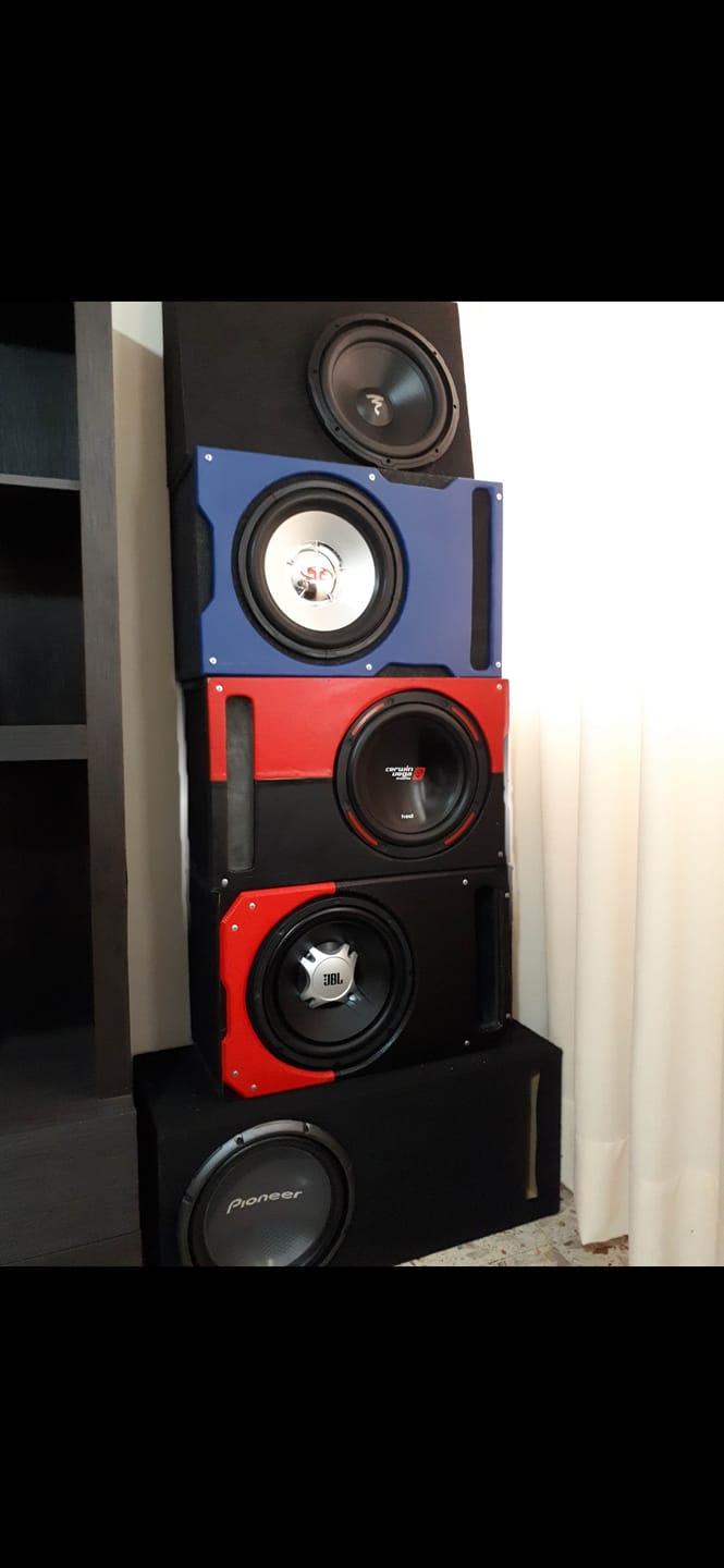 Customer photo review of NANO ATOM Subwoofer Profesional 12 Pulgadas Fibra de Carbono 1200W RMS 3500W MAX Doble Bobina 4+4 Ohms Audio Car Profesional Nano by Steelpro