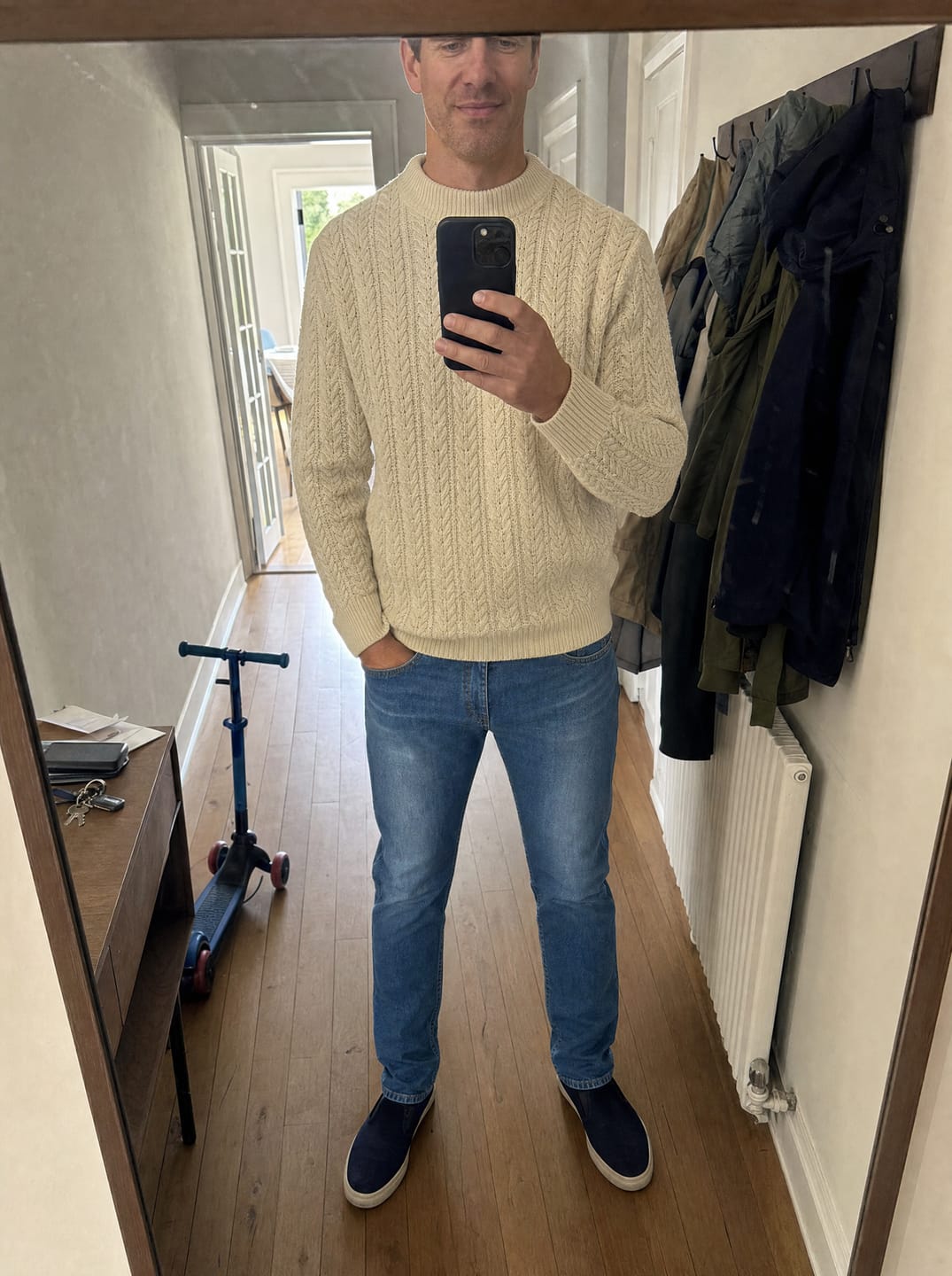 Customer photo review of The Precision Jeans – Stone Blue