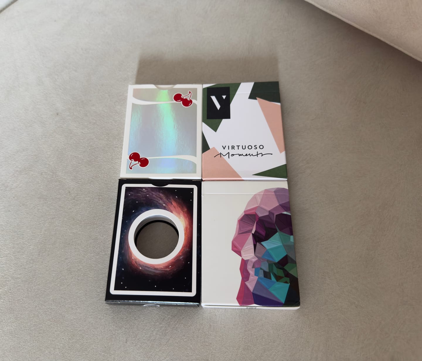 Customer photo review of Memento Mori Playing Cards