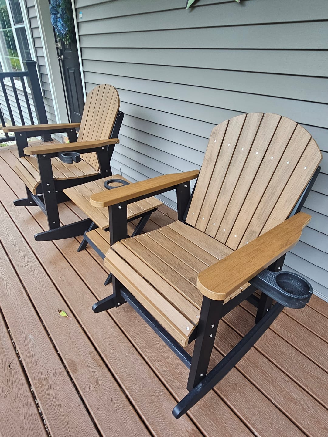 Customer photo review of Folding Side Table With Removable Serving Tray - Ships Fully Assembled
