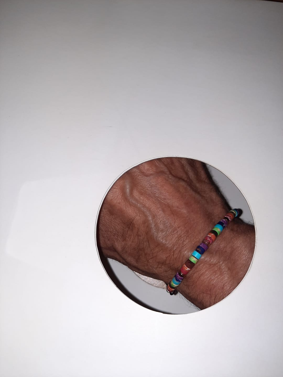 Customer photo review of 7 Chakren Energiearmband aus Jaspis
