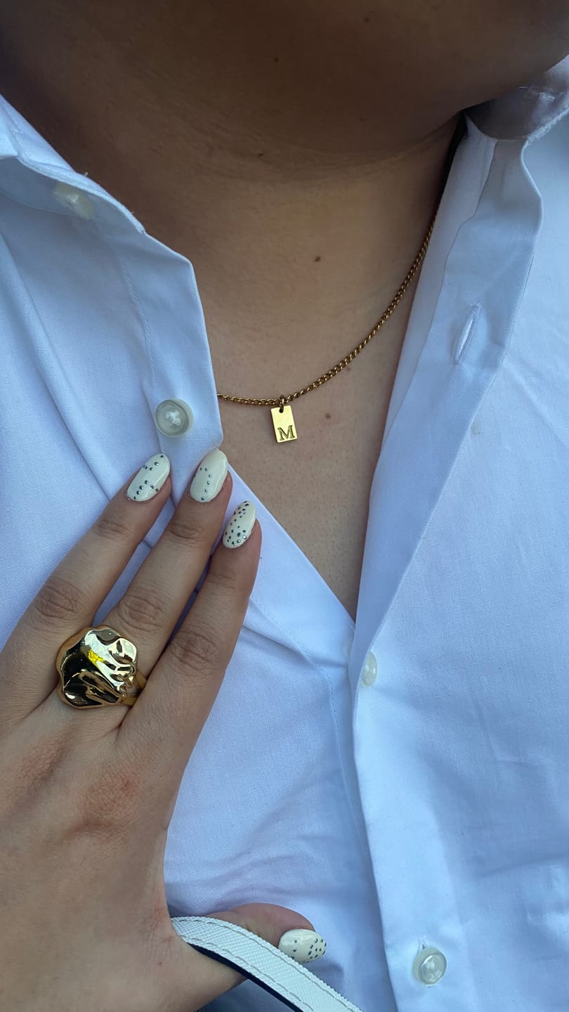 Customer photo review of Collar Delhi Gold
