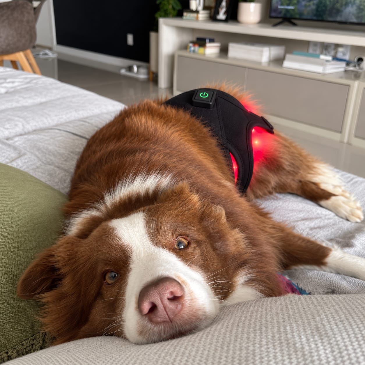 Customer photo review of Kiris Dog™ Soporte Terapia de Luz Roja