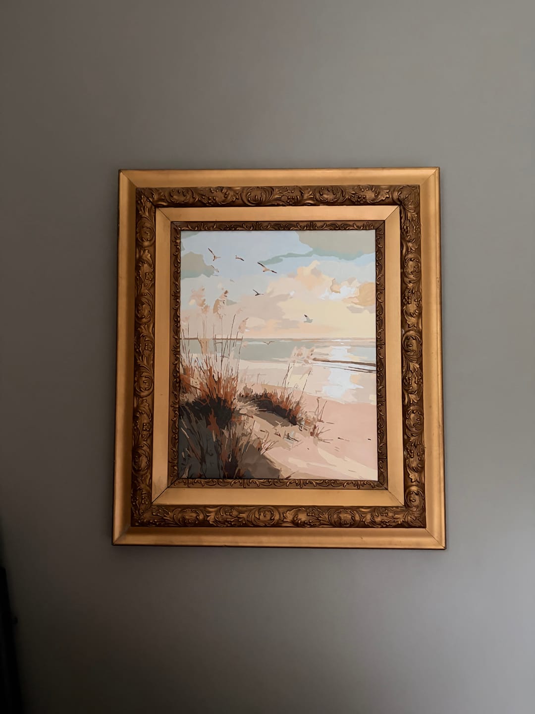 Customer photo review of Golden Dunes | Paint by Number