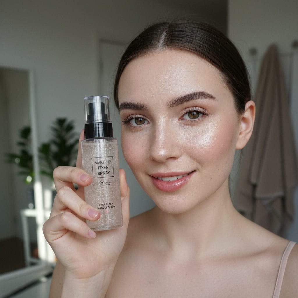 Customer photo review of Star Flash Make-Up Fixer Spray – Fissatore Illuminante