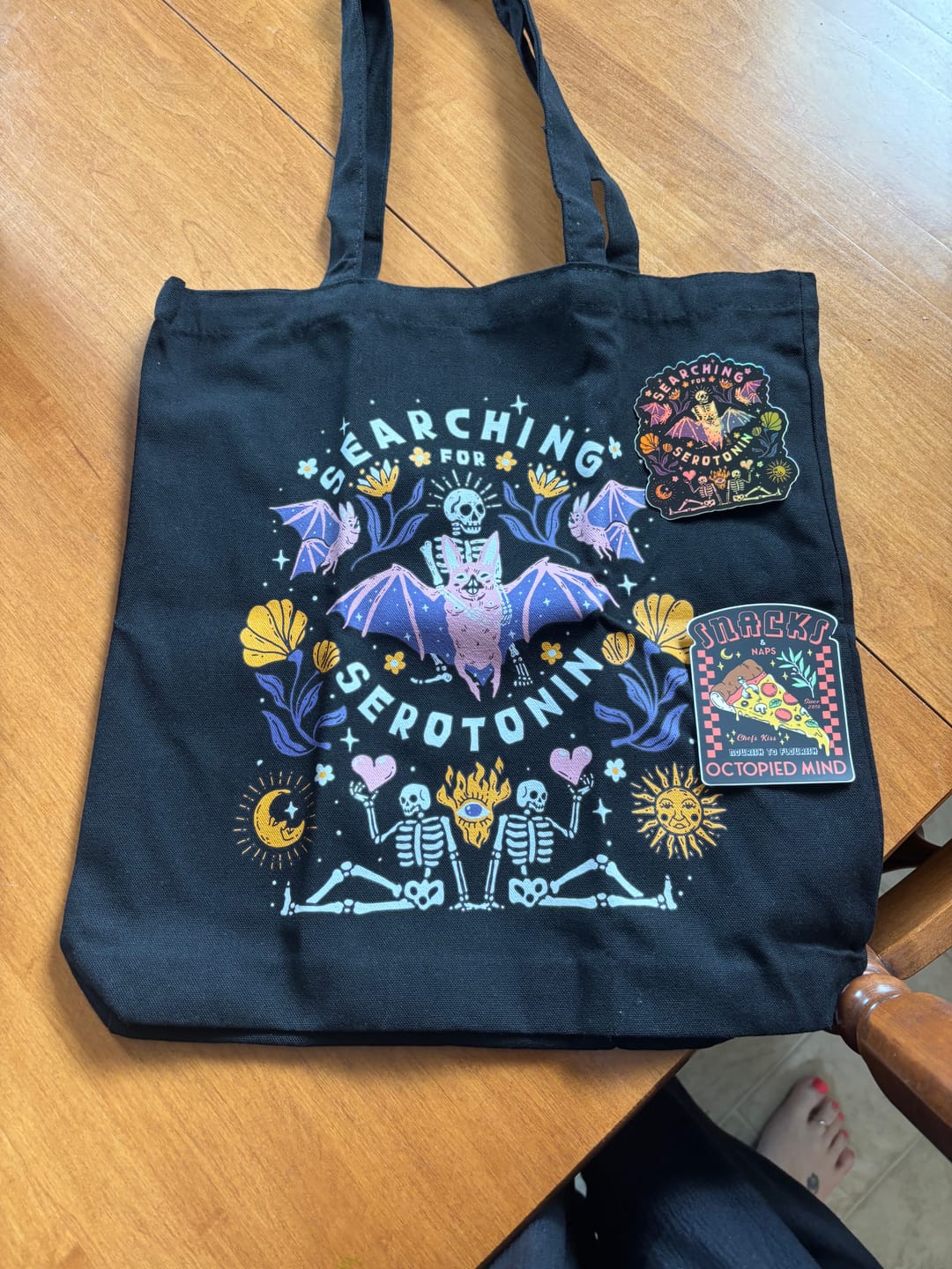 Customer photo review of Searching For Serotonin Sticker