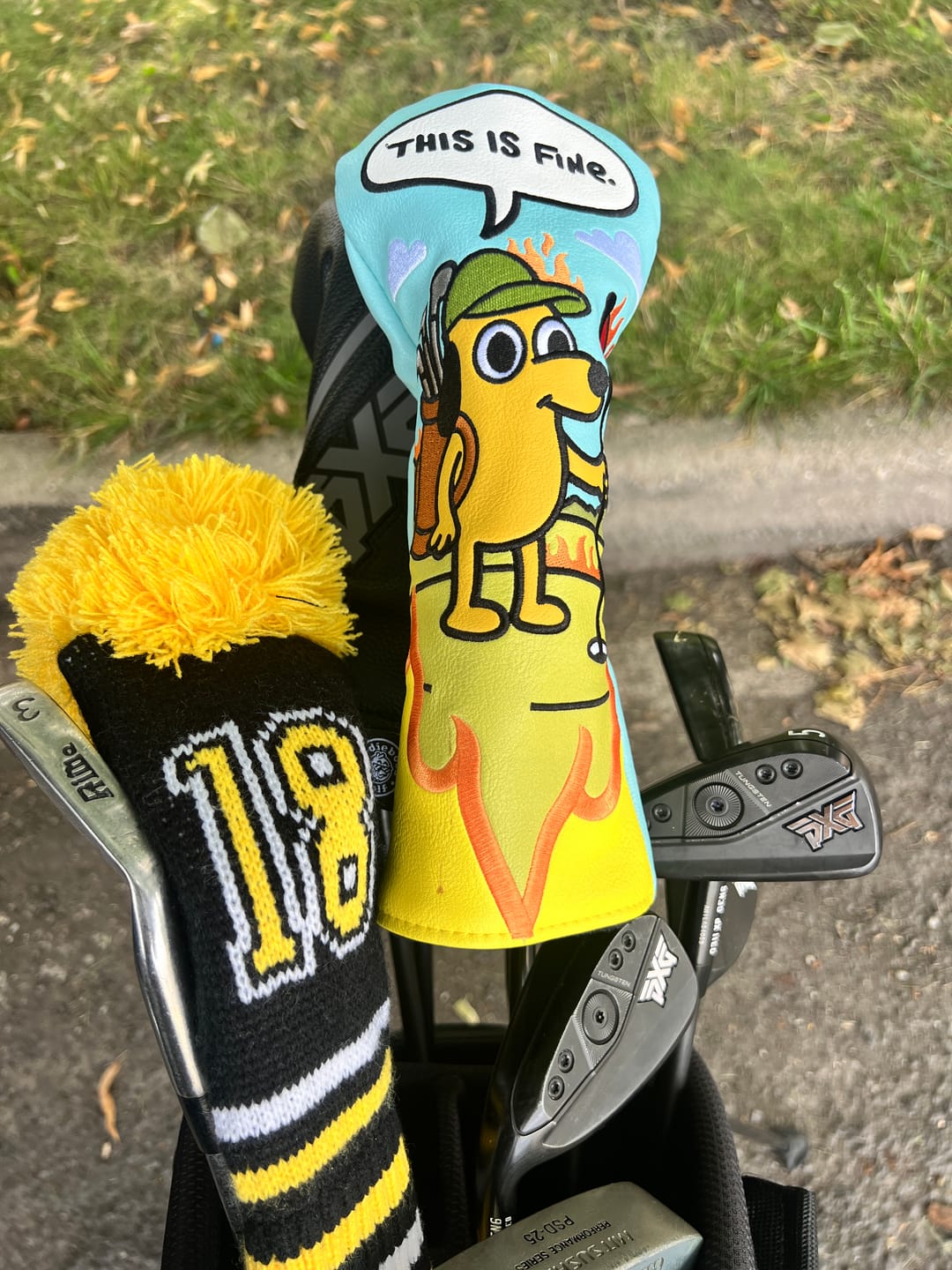 Customer photo review of This is Fine Headcover