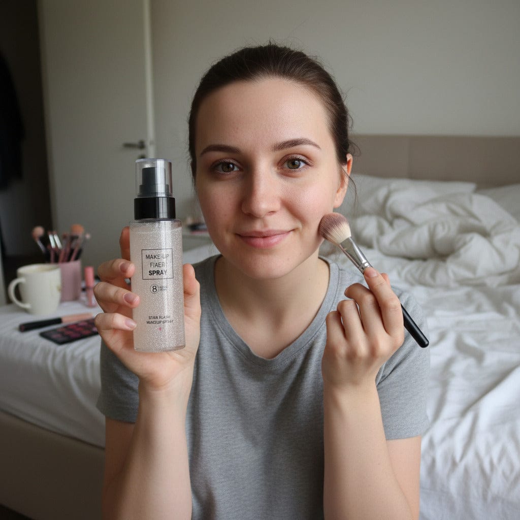 Customer photo review of Star Flash Make-Up Fixer Spray – Fissatore Illuminante