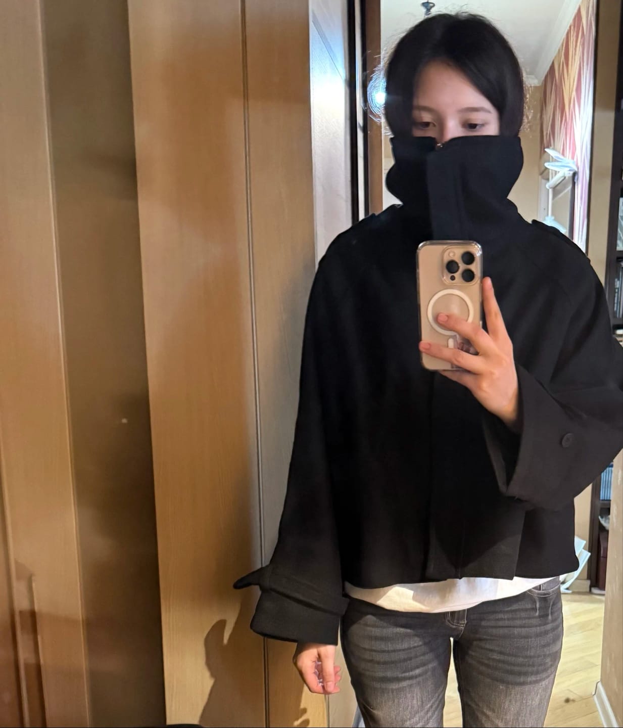Customer photo review of Fiona Cropped Coat