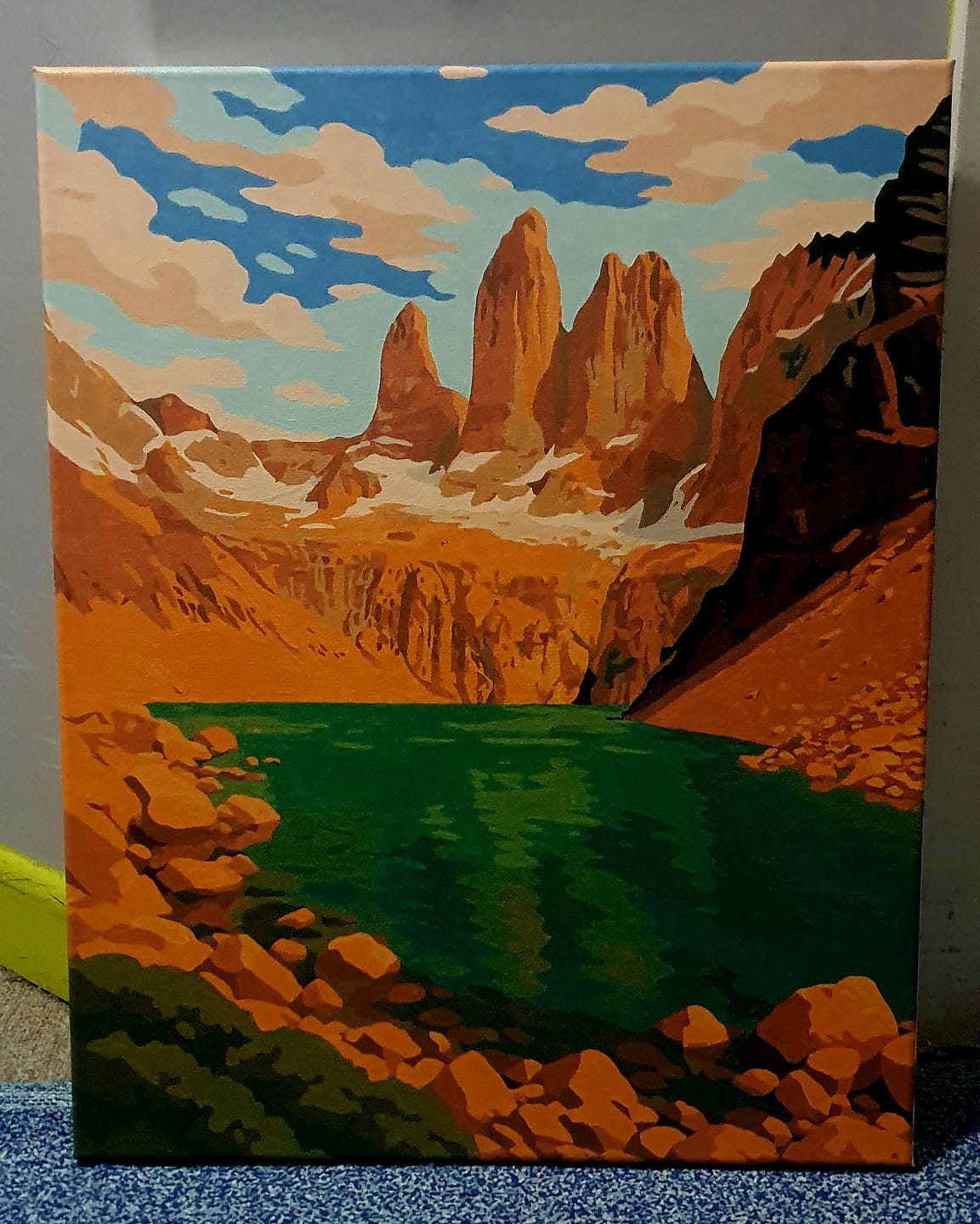 Customer photo review of Torres del Paine (Pintura por Números) 40x50 cm