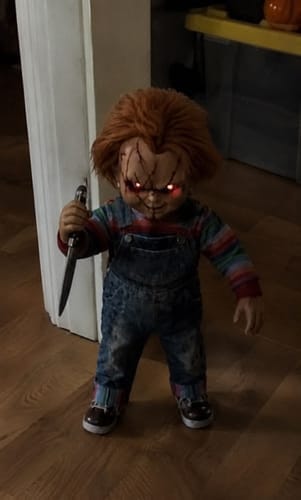 Customer photo review of HauntLab™ Possessed Walking Doll