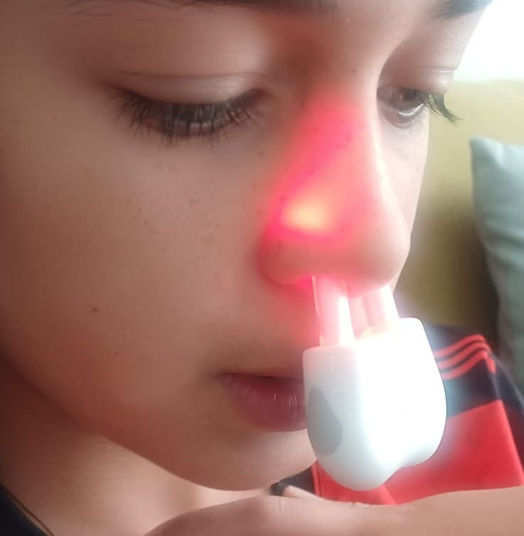 Customer photo review of Nasera™ Terapia Nasal de Luz Roja