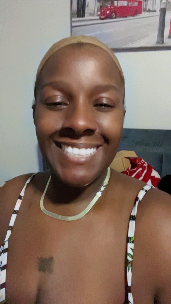 Customer photo review of Sea Moss Wrapping Mask with Turmeric & Kojic Acid