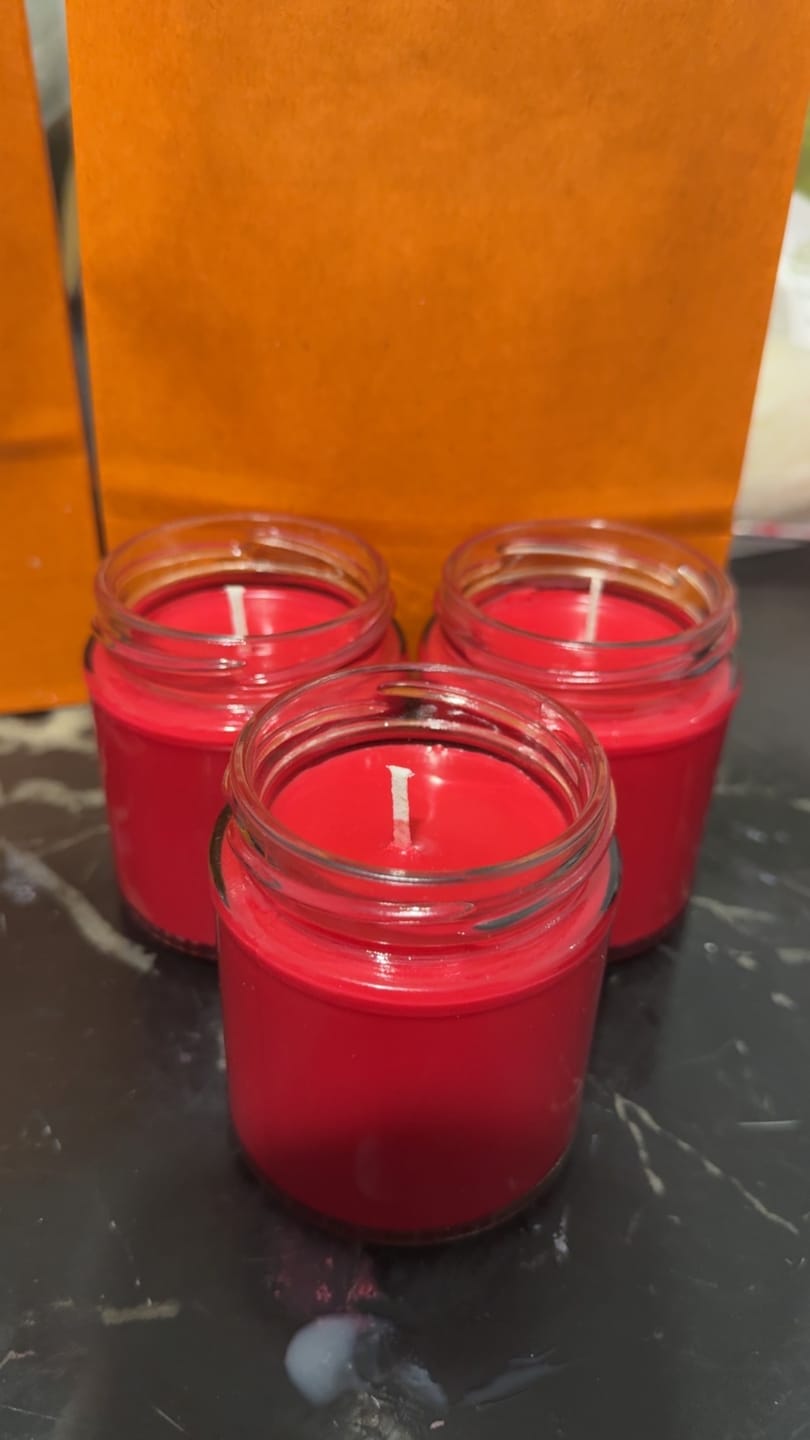 Customer photo review of Liquid Candle Dye - Set Of 7