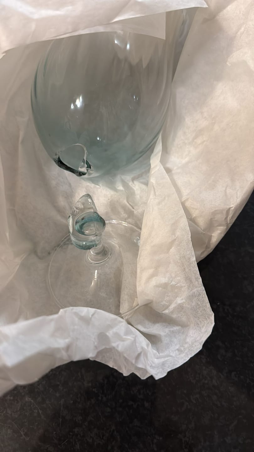 Customer photo review of Galway Crystal Erne Craft Beer/Cocktail Set of 2 Aqua