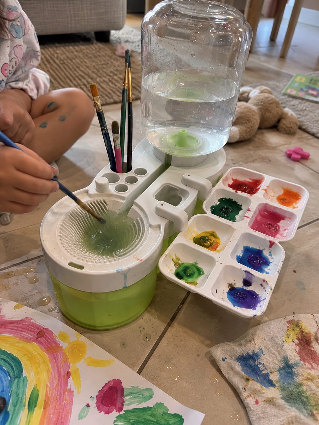 Customer photo review of Brush Cleaning Station