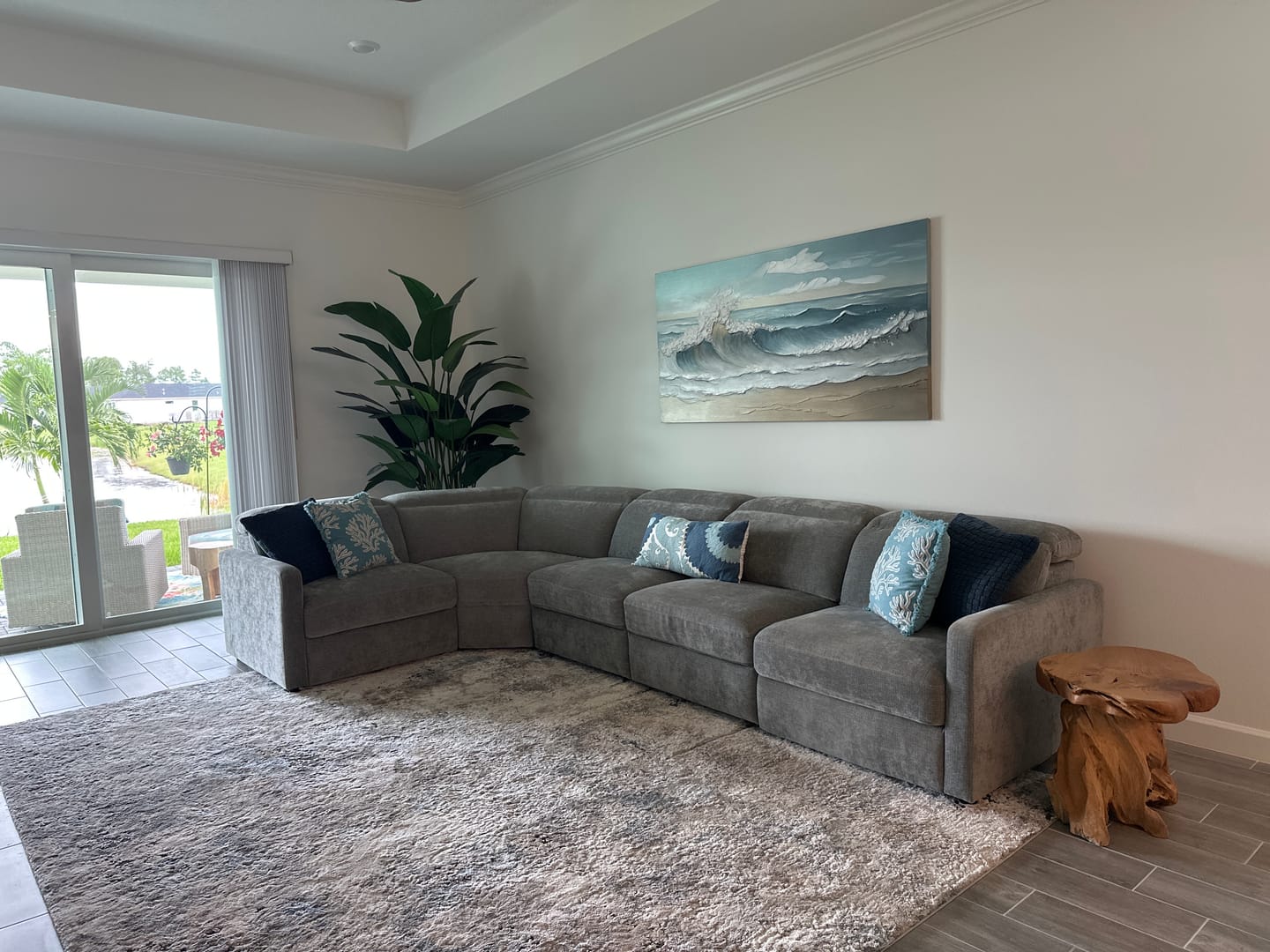 Customer photo review of Large Textured Abstract Wall Art for Modern Interiors – Rising Calm#AB14113