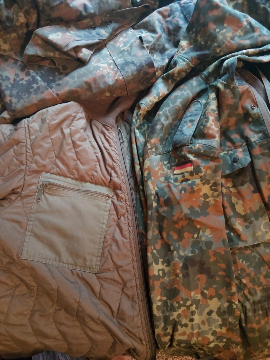 Customer photo review of Original German army field jacket parka military issue Flecktarn camo w liner