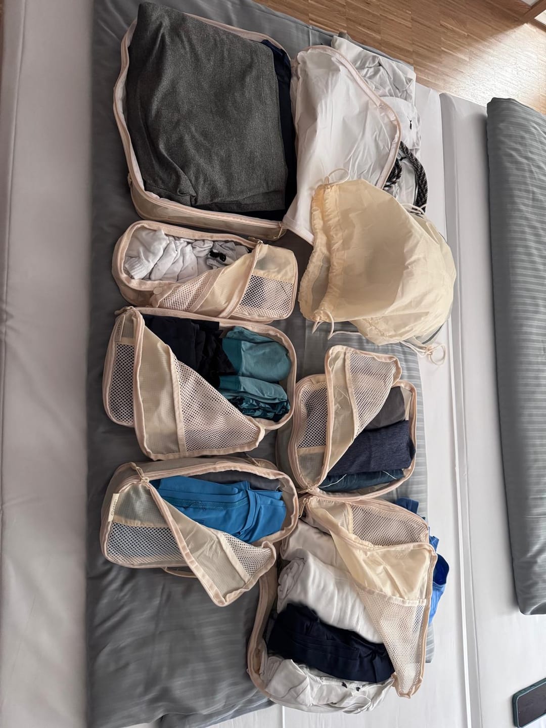Customer photo review of Compression Packing Cubes | 7pcs Set