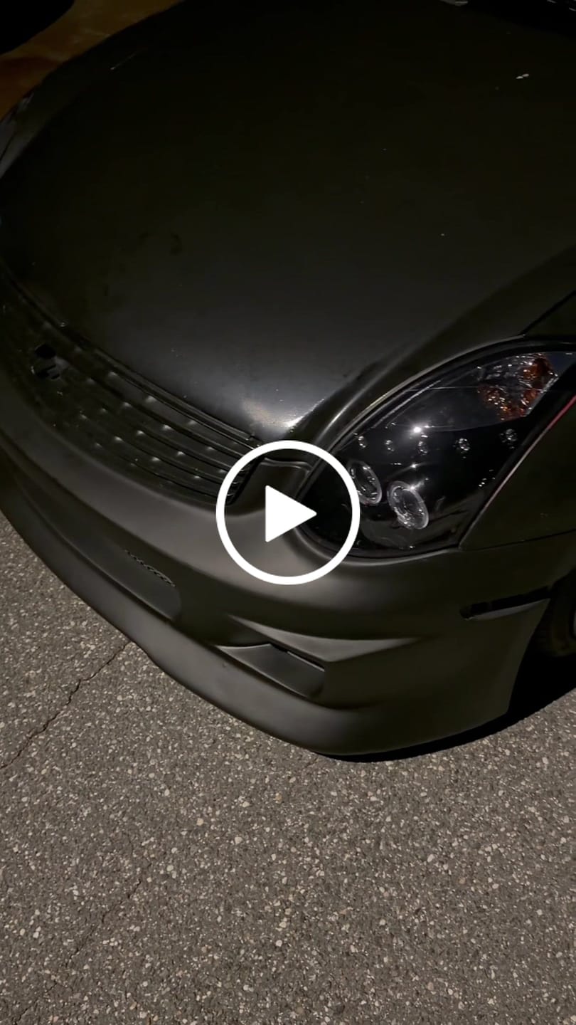 Customer video review of 2003-2007 Infiniti G35 Type G Style Front Bumper Cover - 1 Piece - FRP
