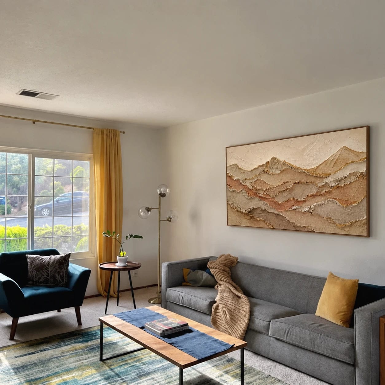 Customer photo review of Textured & Impasto Art｜Gilded Desert Ranges