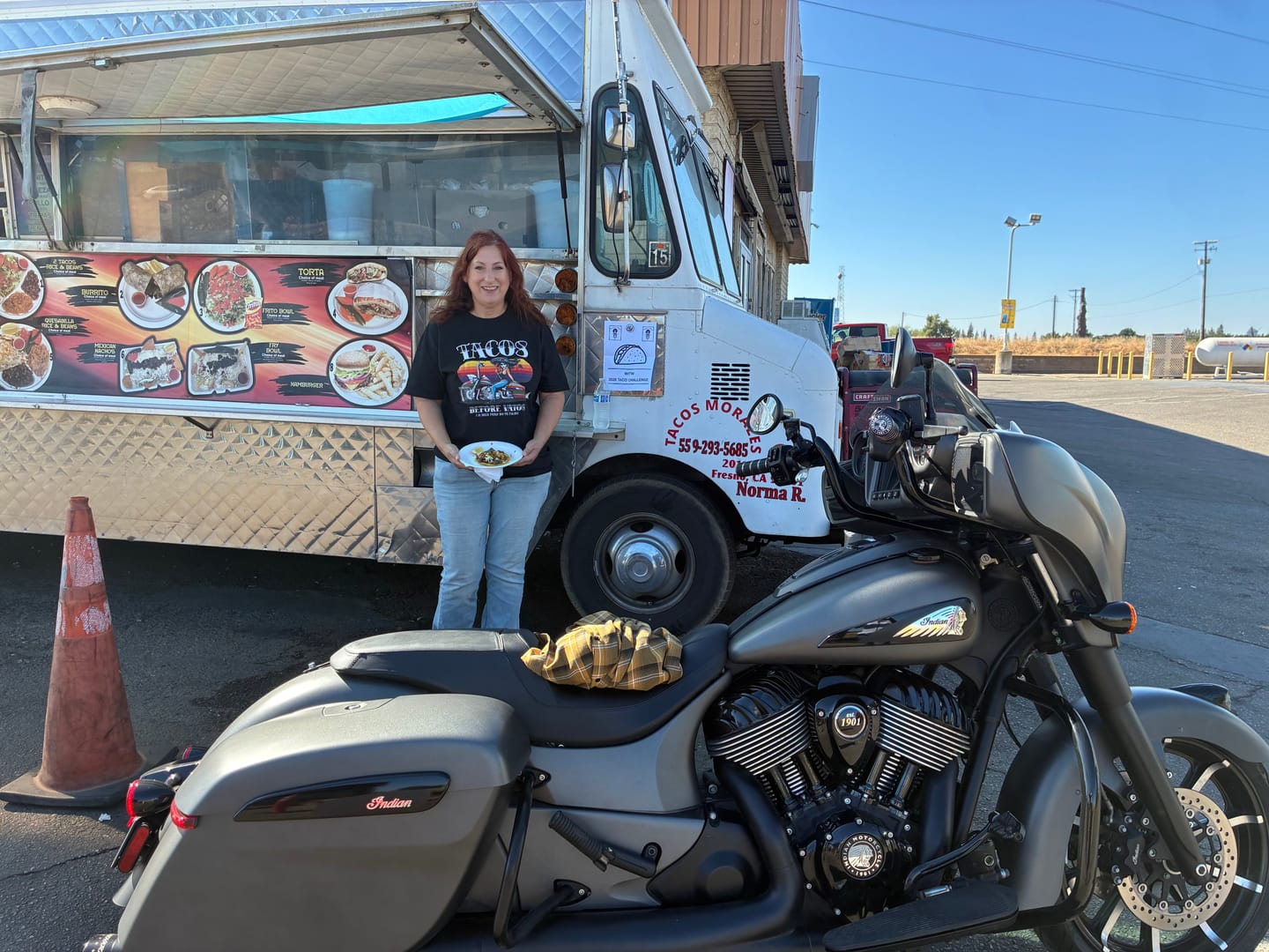Customer photo review of Los Tacos Before Vatos OG Chicana Vibes T-Shirt