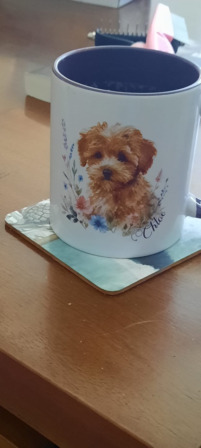 Customer photo review of Personalised Mug - Watercolour