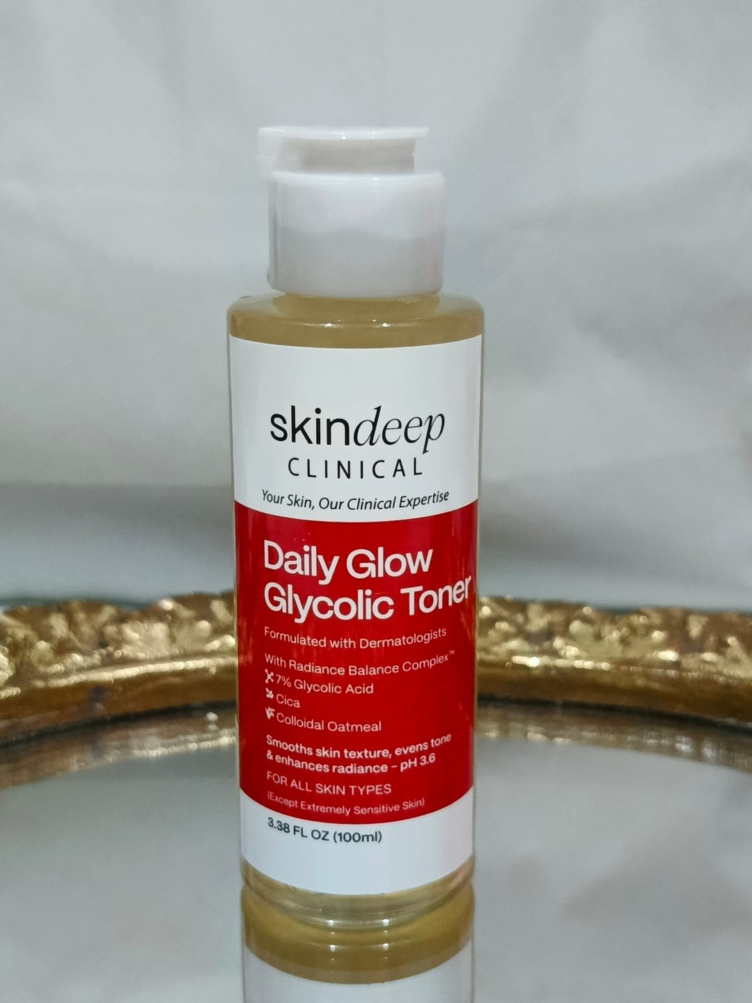 Customer photo review of Daily Glow Glycolic Toner
