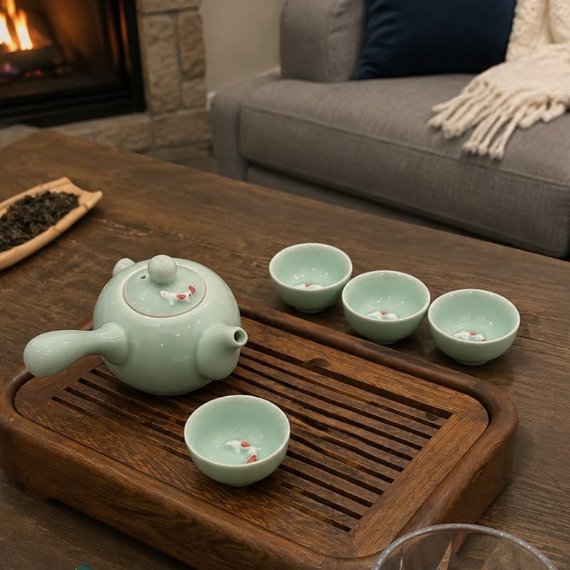 Customer photo review of Tsubasa Ceramic Tea Warmer Set