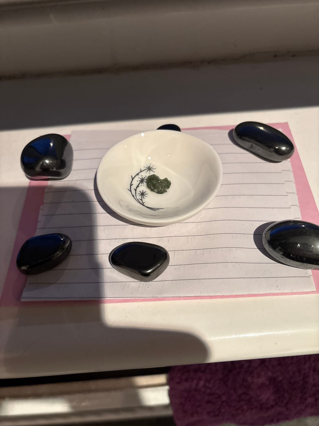 Customer photo review of Moldavite - Rough/raw pieces