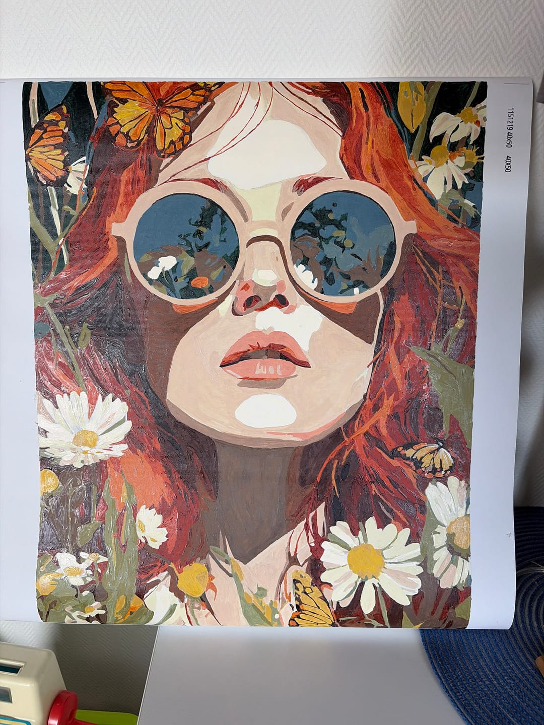 Customer photo review of Through floral glasses | Paint by Number