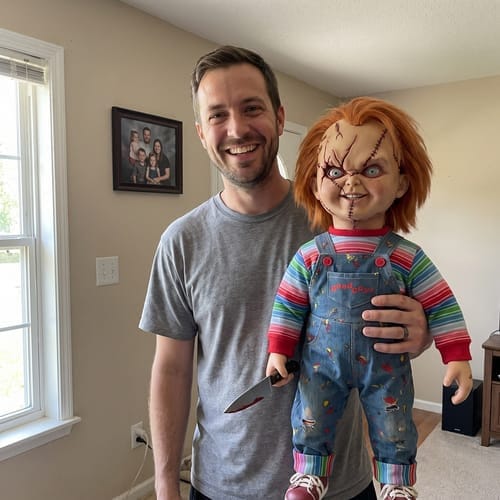 Customer photo review of HauntLab™ Possessed Walking Doll