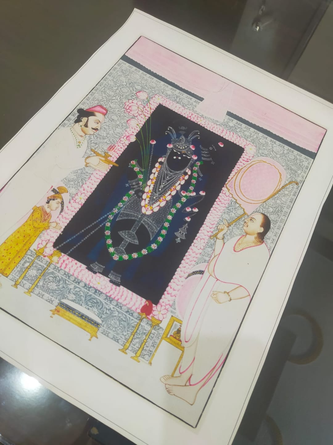 Customer photo review of Shrinathji Pichwai Darshan