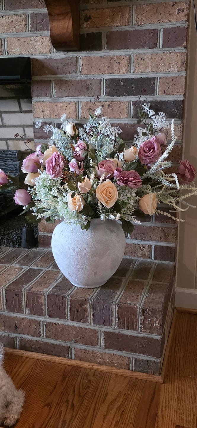 Customer photo review of Faux Arrangement - Blush Rose