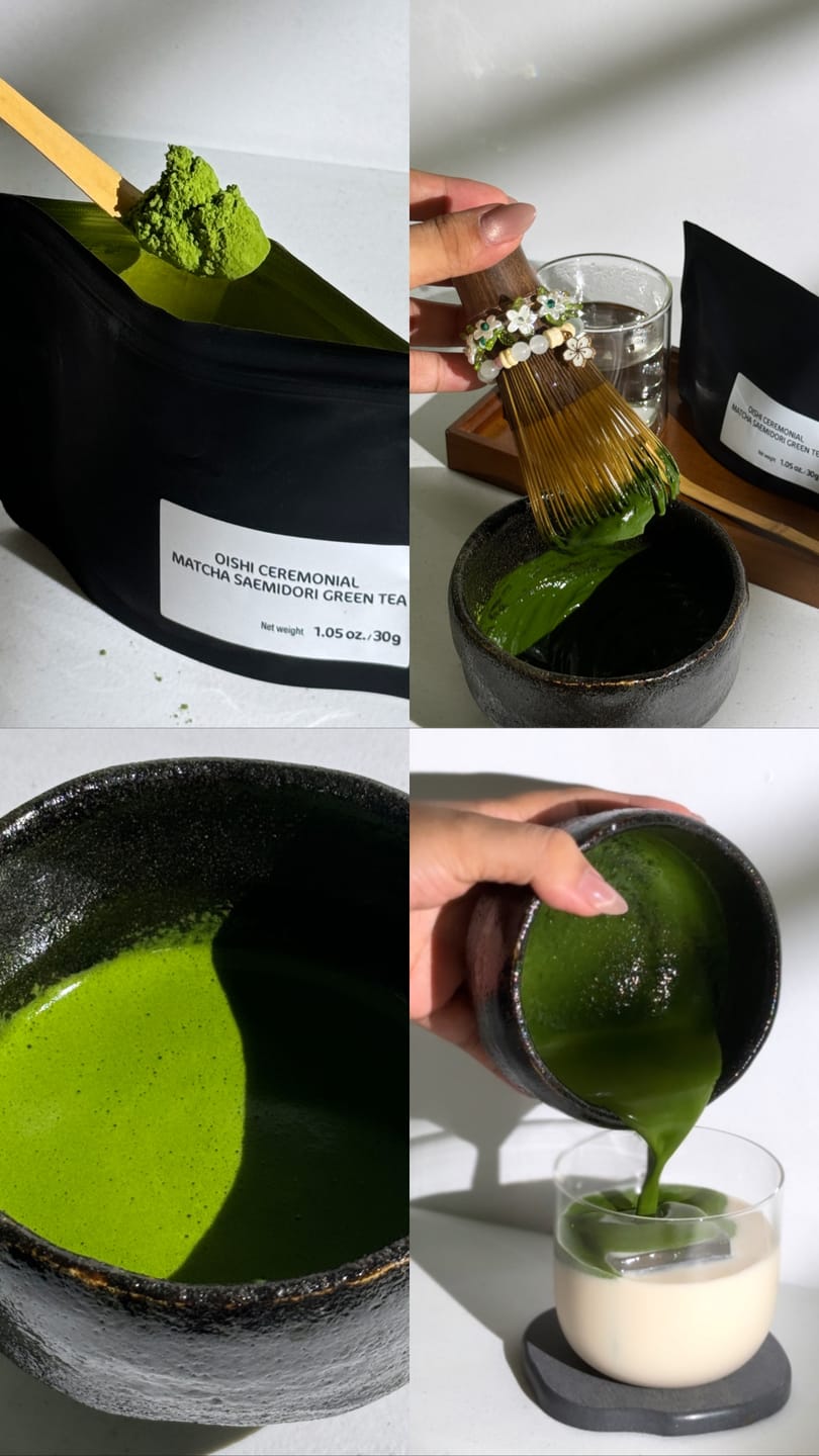 Customer photo review of Oishi Ceremonial Matcha Saemidori
