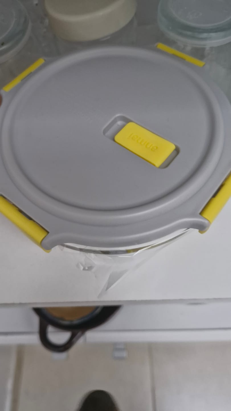 Customer photo review of Recipiente Redondo Vianda De Vidrio Apto Microondas 650 Ml