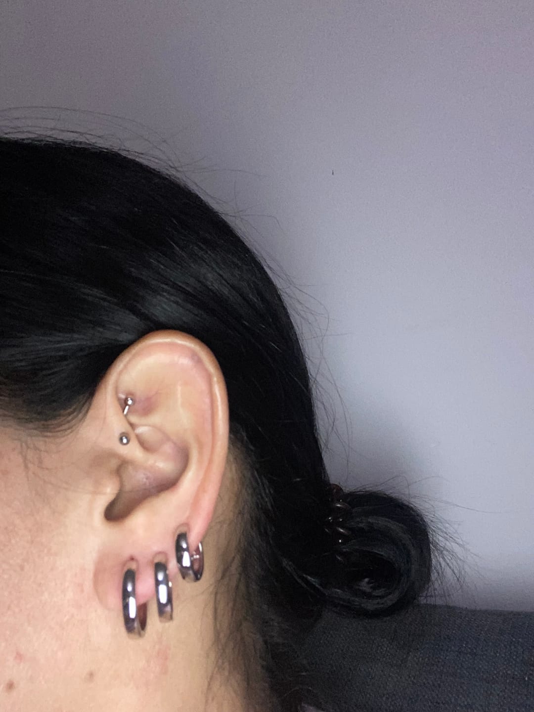 Customer photo review of Pendientes Aros Tríada