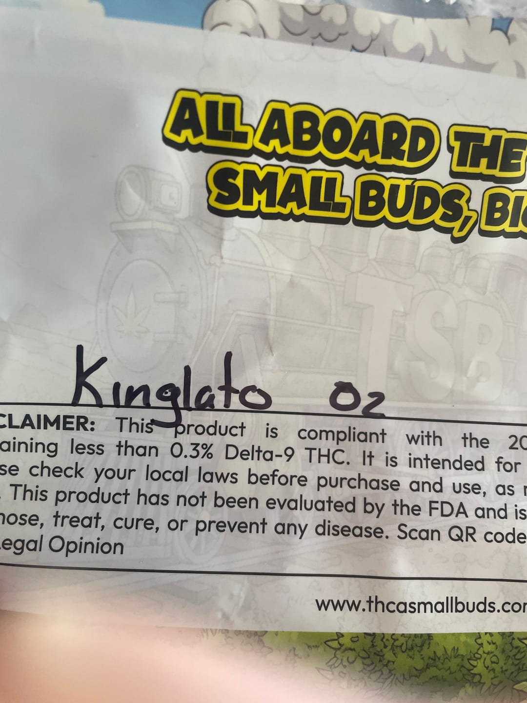 Customer photo review of Kinglato THCA Flower