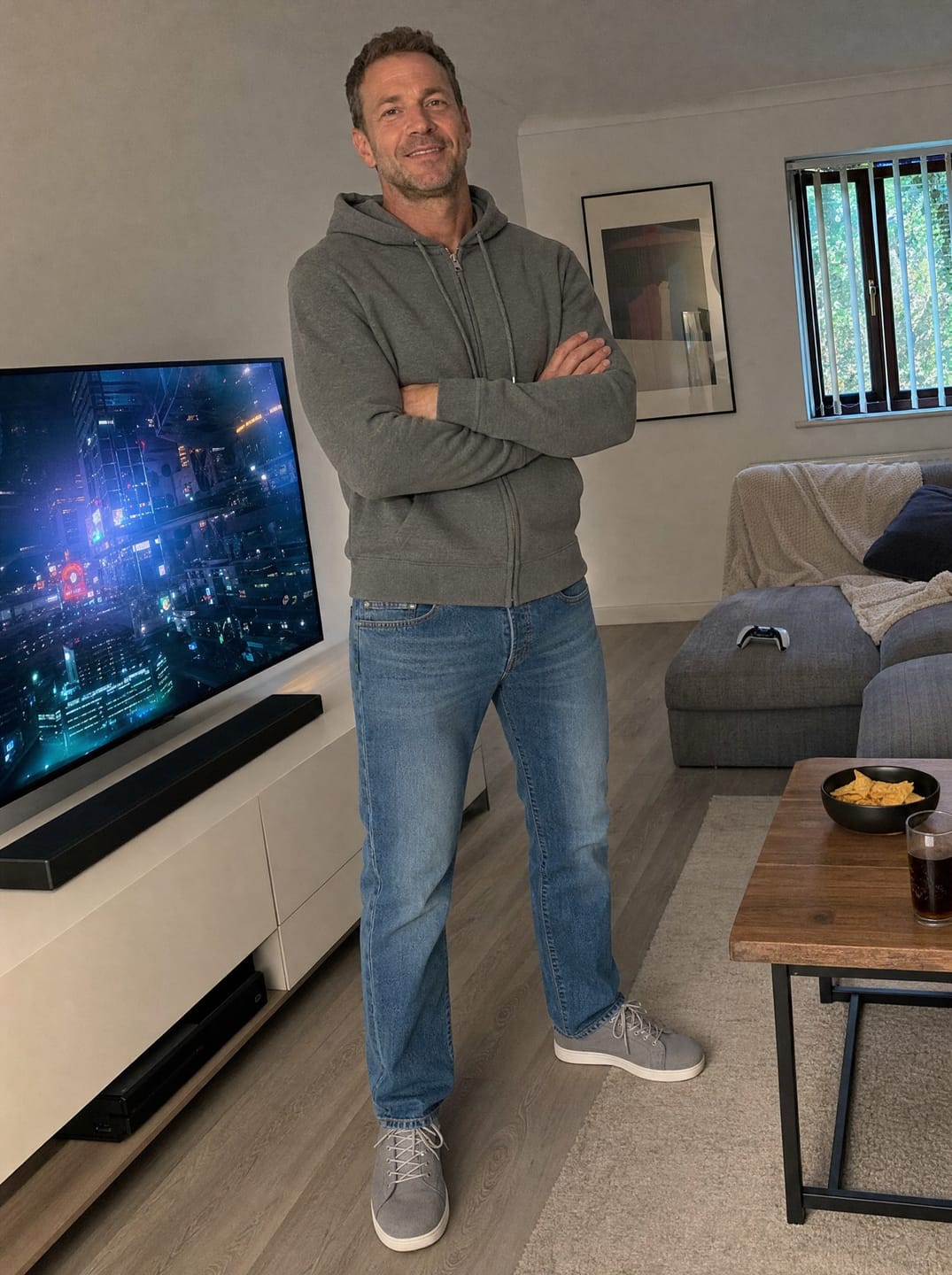 Customer photo review of The Precision Jeans – Stone Blue