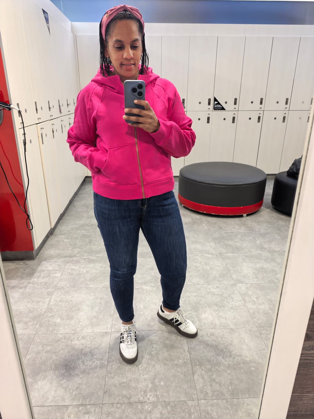 Customer photo review of Essentials Full-Zip Hoodie for Women