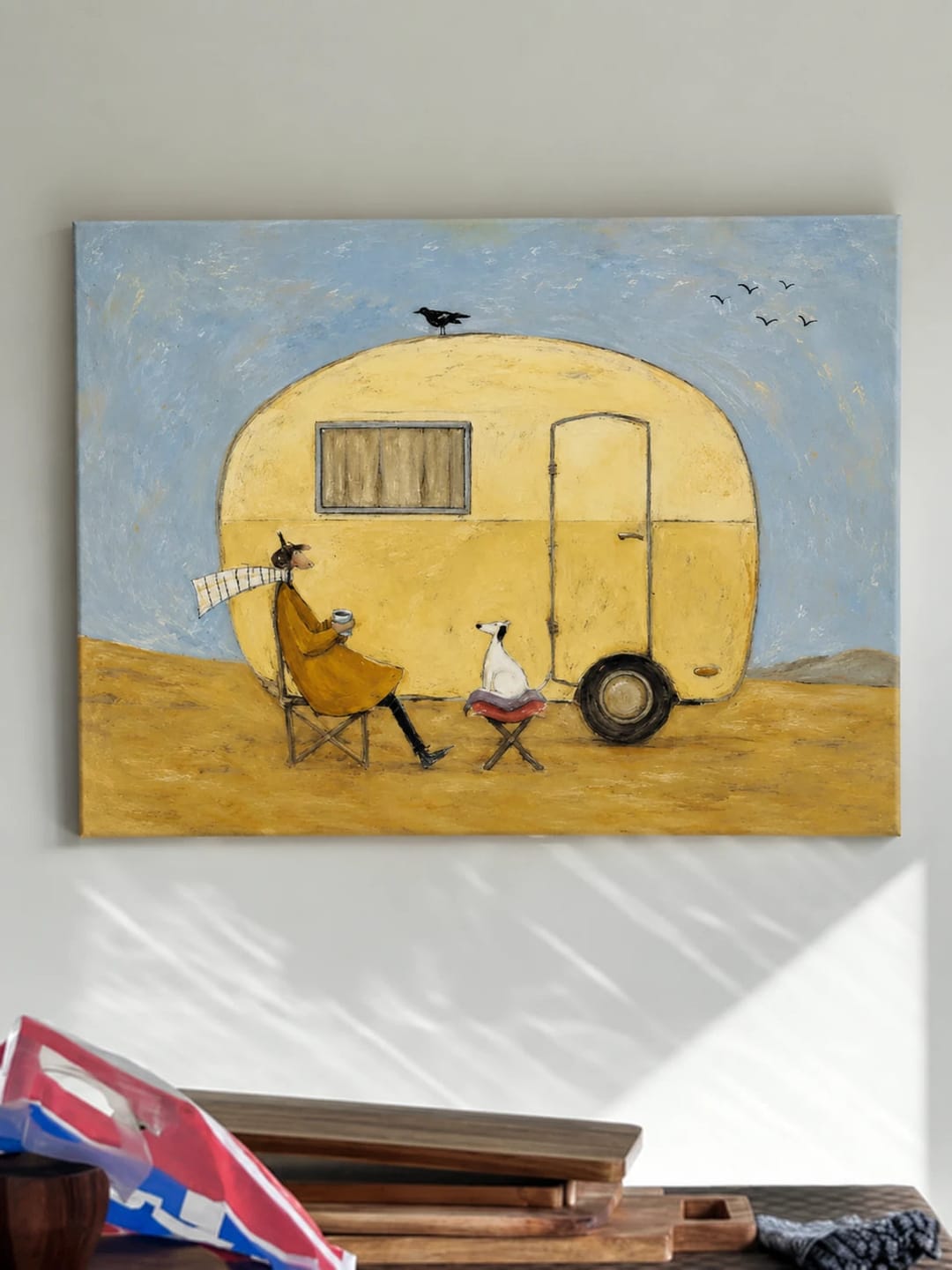 Customer photo review of Modern Folk Art｜Golden Caravan Pause