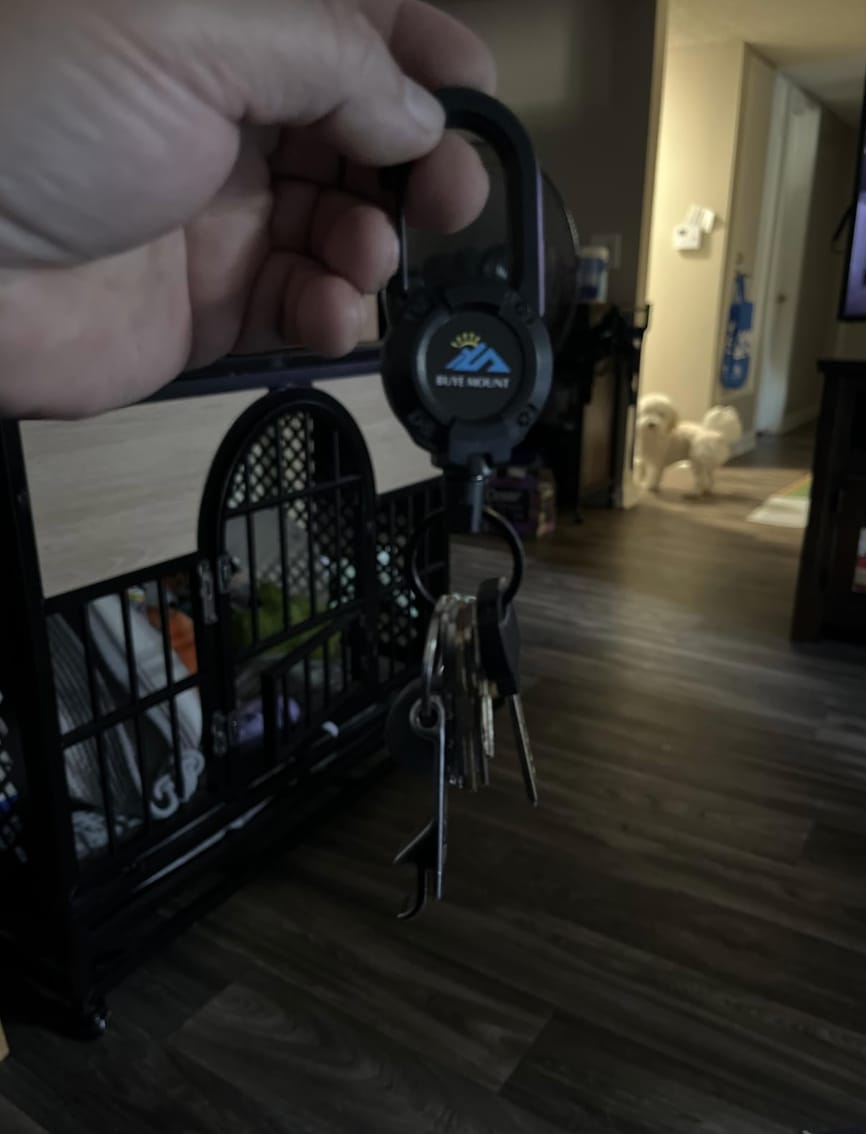 Customer photo review of Pack Llaveros retractiles *Heavy Duty