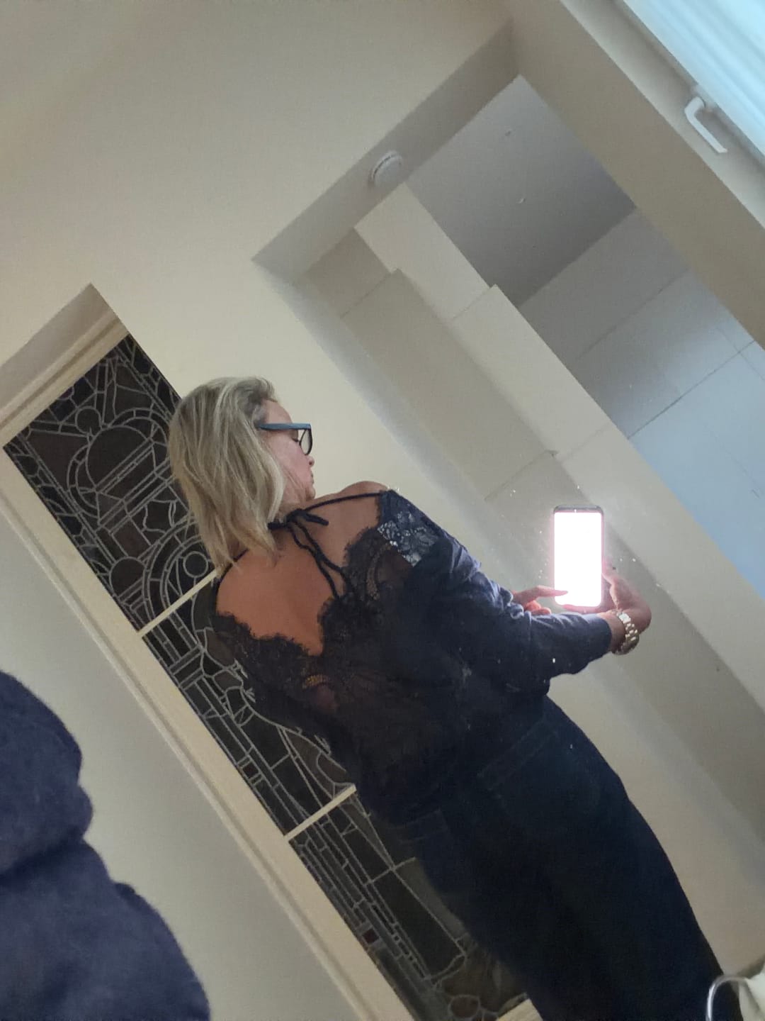 Customer photo review of Pull à dos en dentelle Aurora 2706