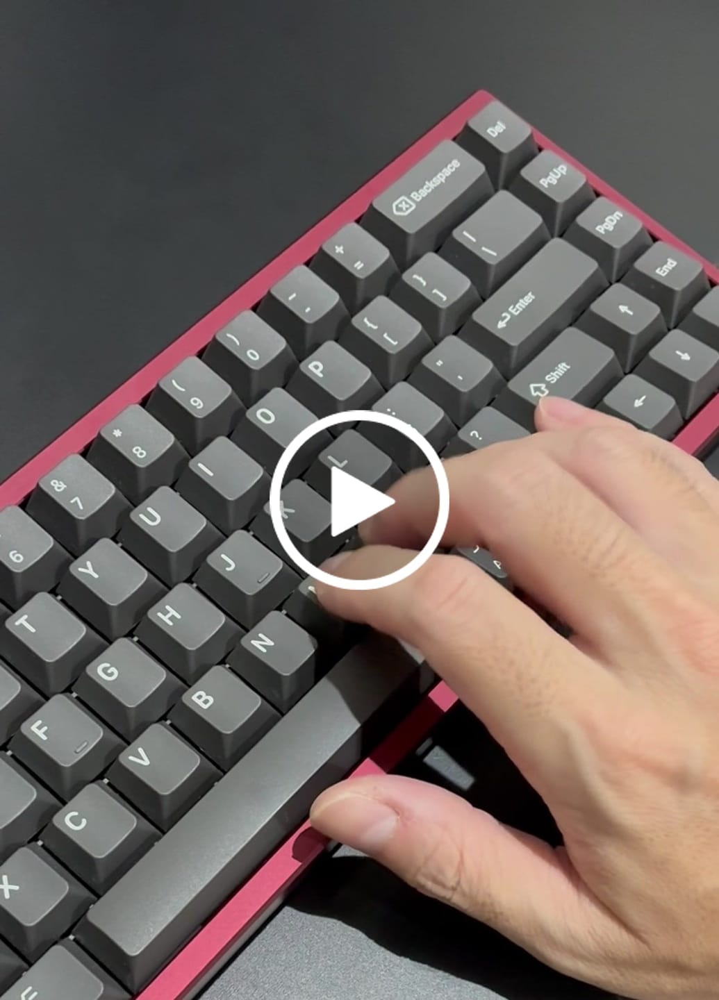 Customer video review of WINGTREE Torrero Light Tactile Switch Factory Lubed (10PCS)