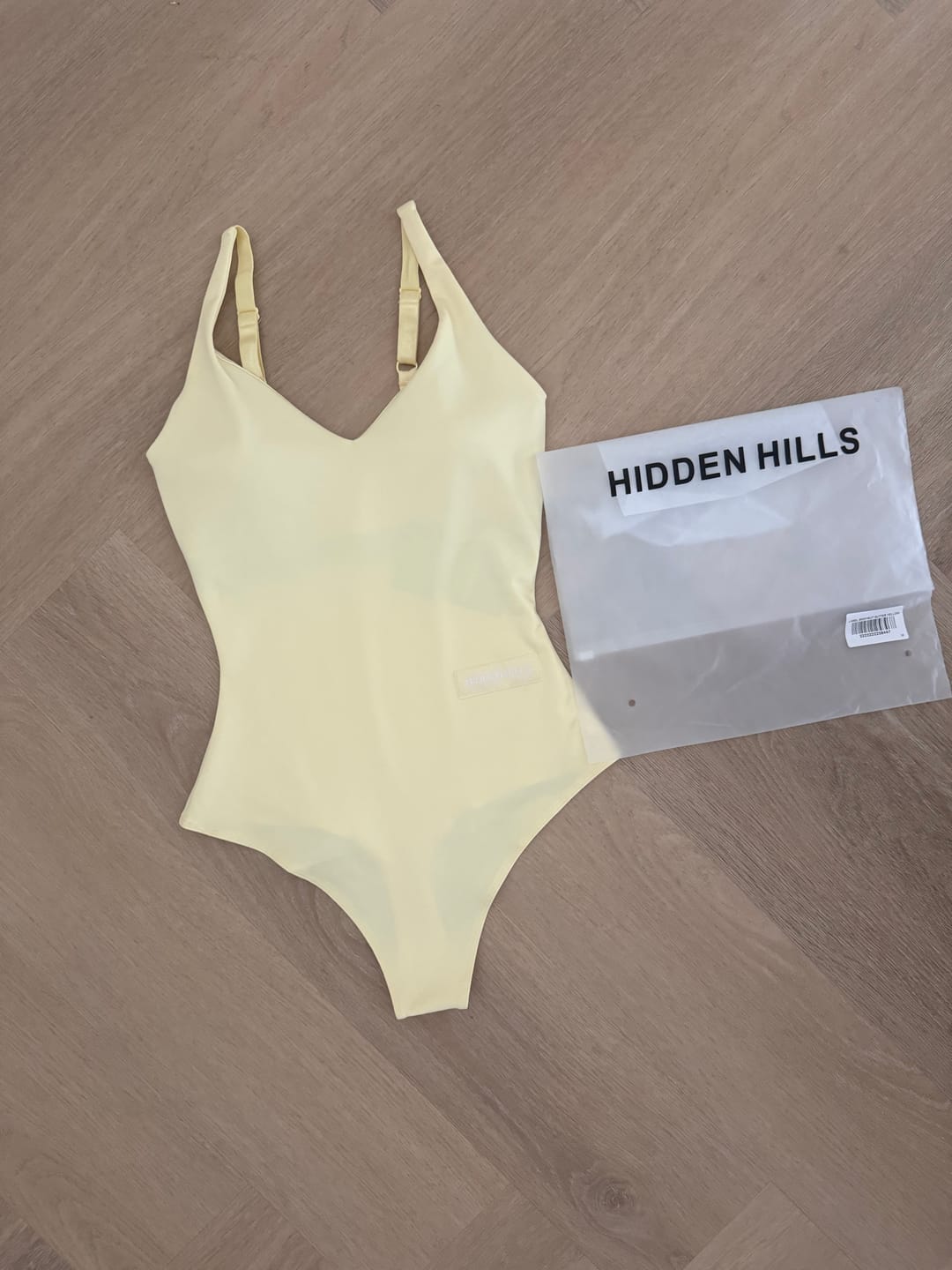Customer photo review of LABEL BODYSUIT BUTTER YELLOW
